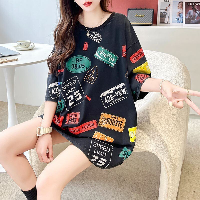 今季マストバイ 早い者勝ち 絶対流行 カジュアル 2色選択 Tシャツ<S-11563>