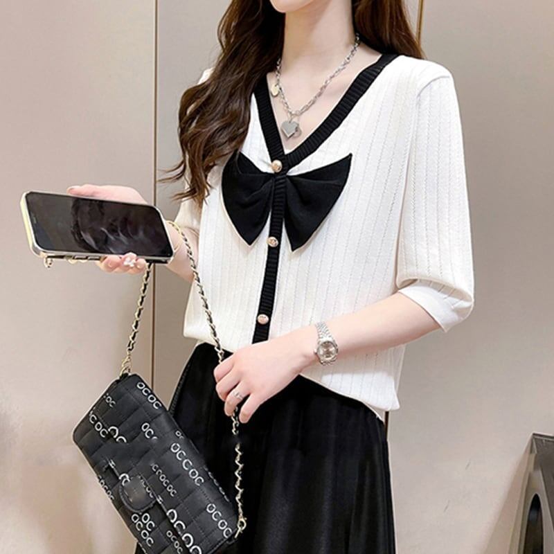 ゆったり感アップ 切り替え 美感いっぱい Tシャツ＋スカート セットアップ＜S-3574＞