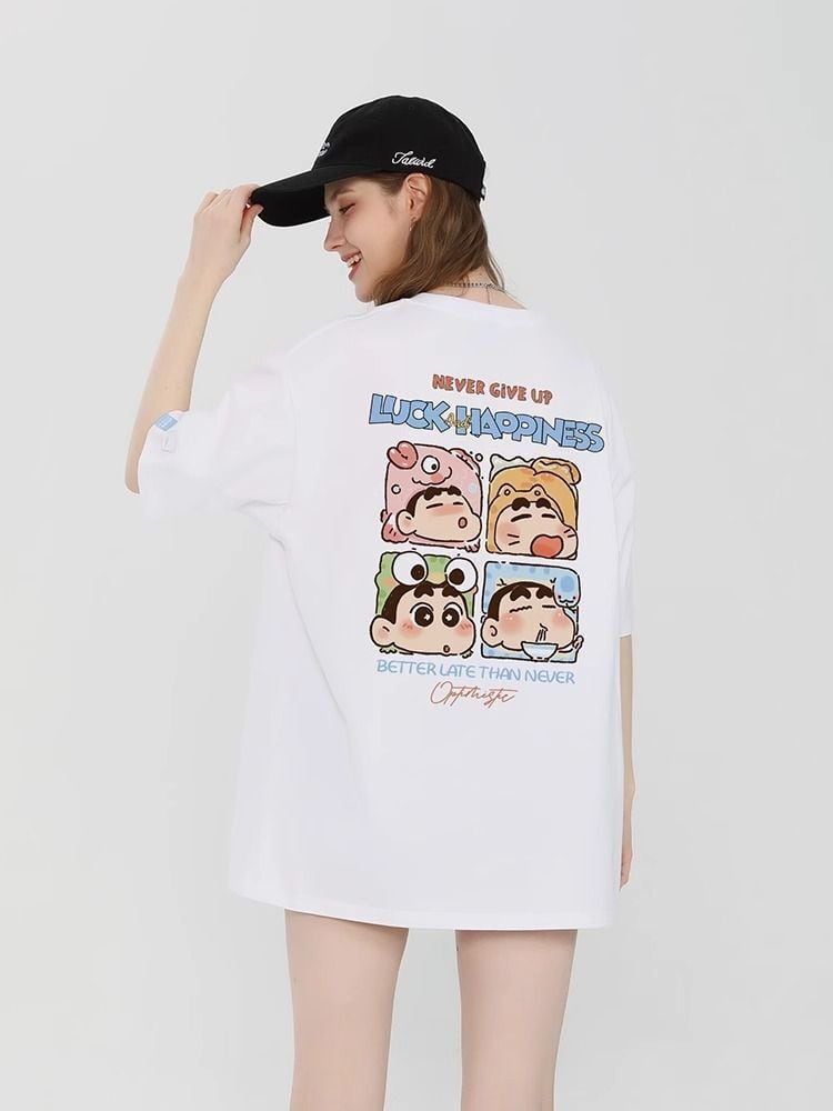 男女兼用 ゆったり 半袖 Tシャツ <S-13130>