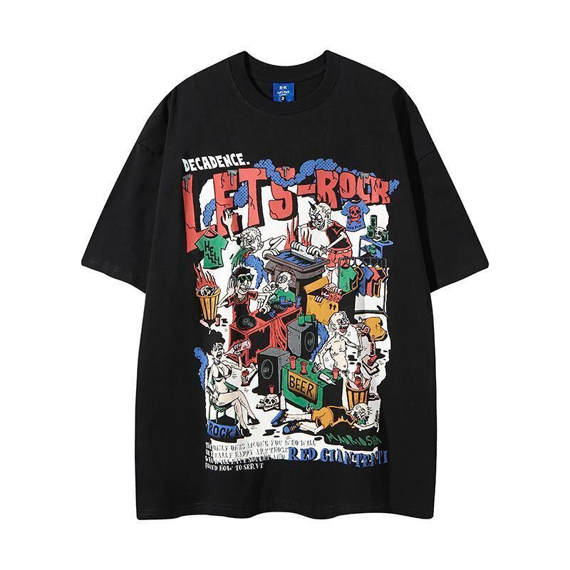 売れ筋 早い者勝ち 絶対流行 カジュアル 2色選択 Tシャツ<S-11524>