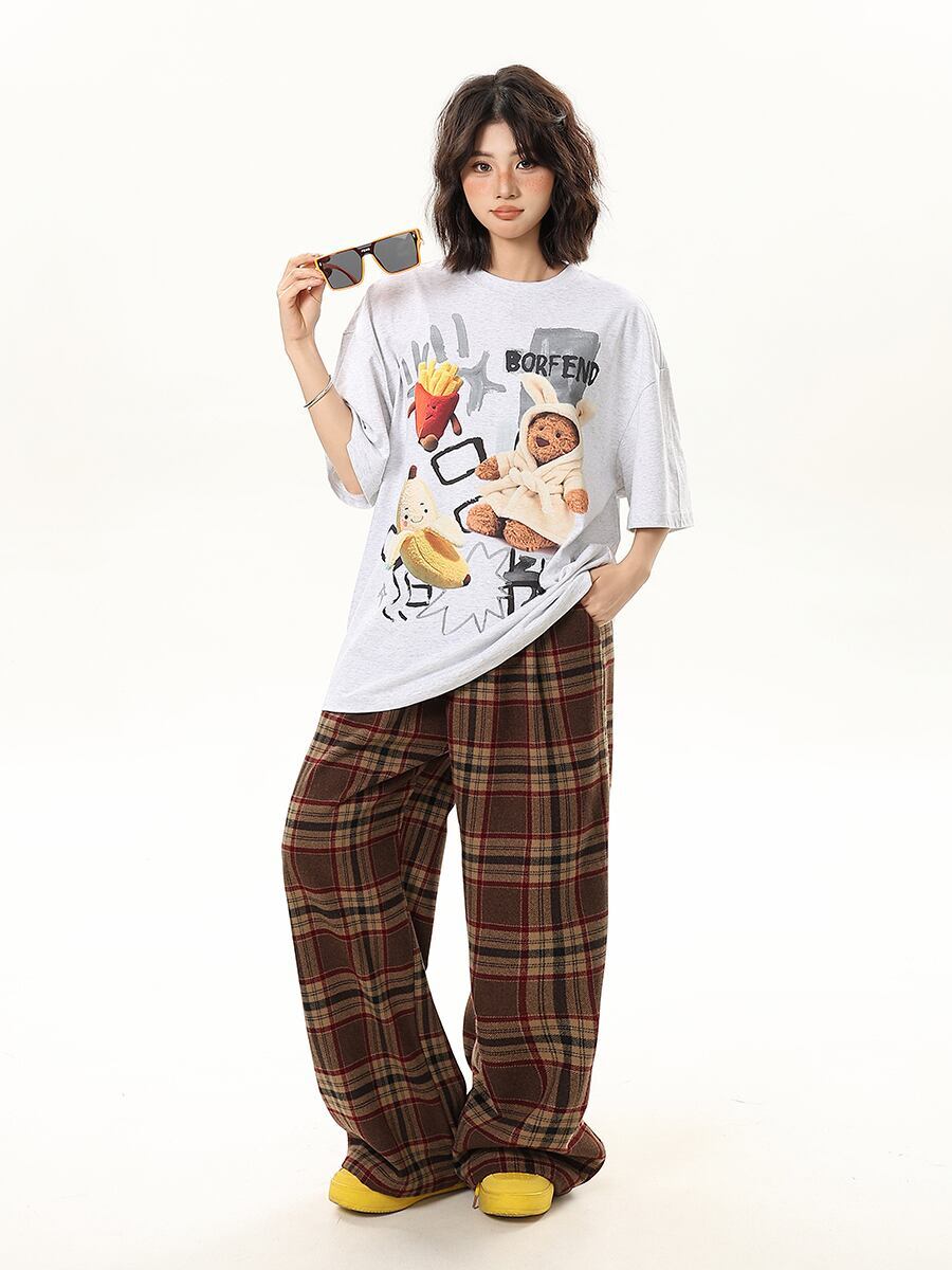 売れ筋 早い者勝ち 絶対流行 カジュアル 2色選択 Tシャツ<S-11178>