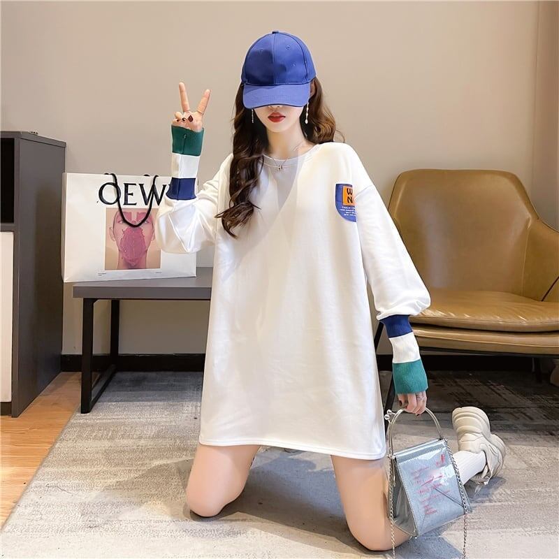 美人度アップ 切り替え ファッション プリント Tシャツ カットソー＜S-3668＞