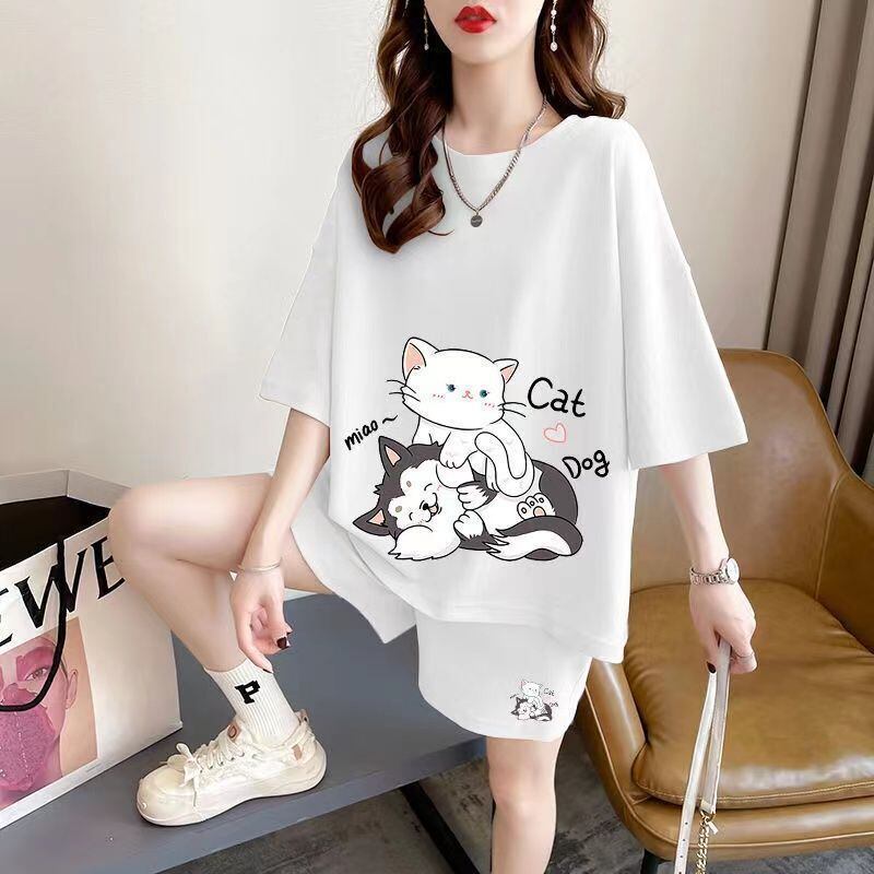 大人可愛い 半袖Ｔシャツⅹパンツセット全4色 上質 男女兼用 <S-6551>