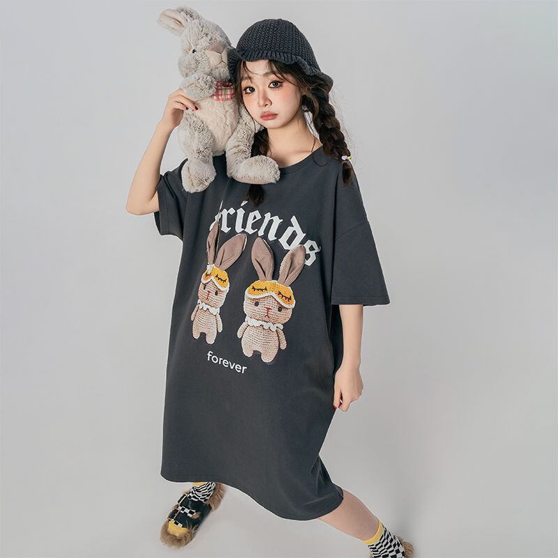 好感度UP カジュアル 大人可愛い プリント ルームウェアワンピース<S-8944>