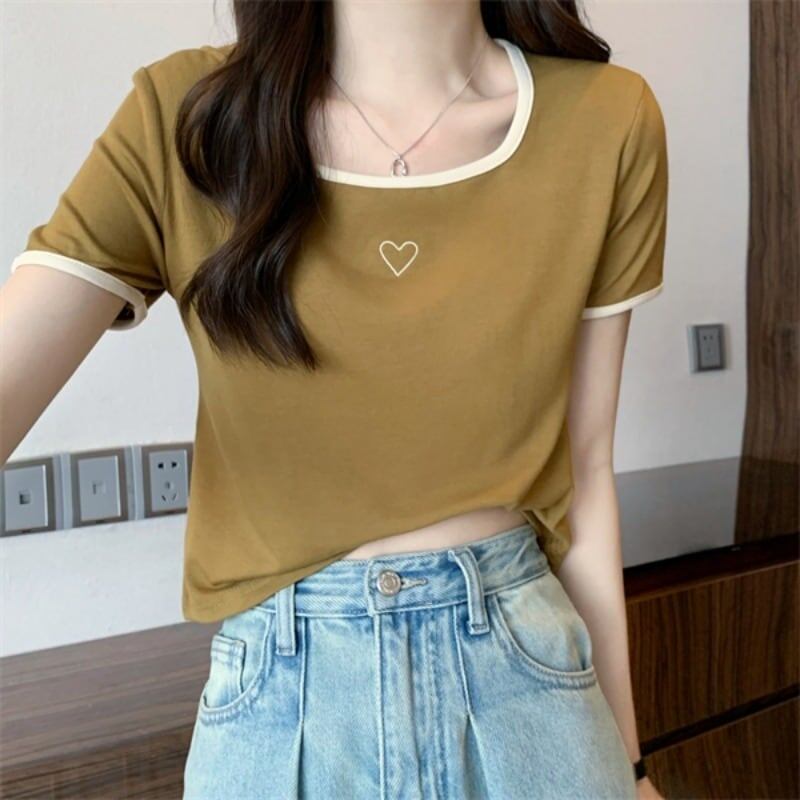 スリム 切り替え スタイリッシュ Tシャツ カットソー＜S-3449＞