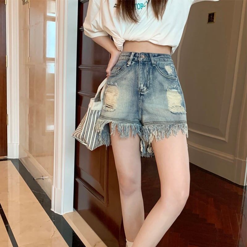 美人度アップ ハイウエスト ファッション パンツ ボトムス＜S-3391＞