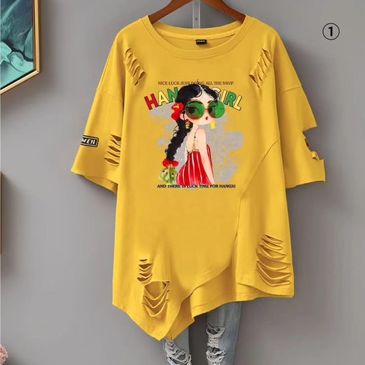 絶対流行 カジュアル 早い者勝ち 2色選択 Tシャツ<S-11651>