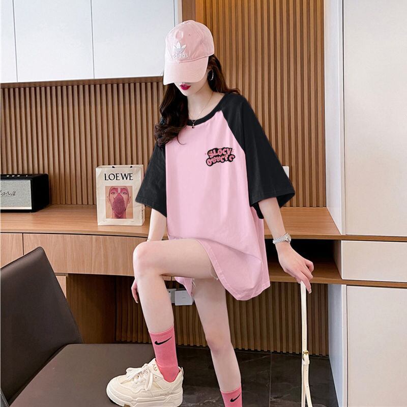 おすすめ 切り替え 定番シンプル プリント 4色選択 半袖Tシャツ＜S-8583＞