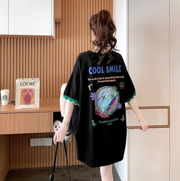 【半額！期間限定！！】デザインセンスニッチなミドル丈半袖Tシャツ新スタイル<S-3007>