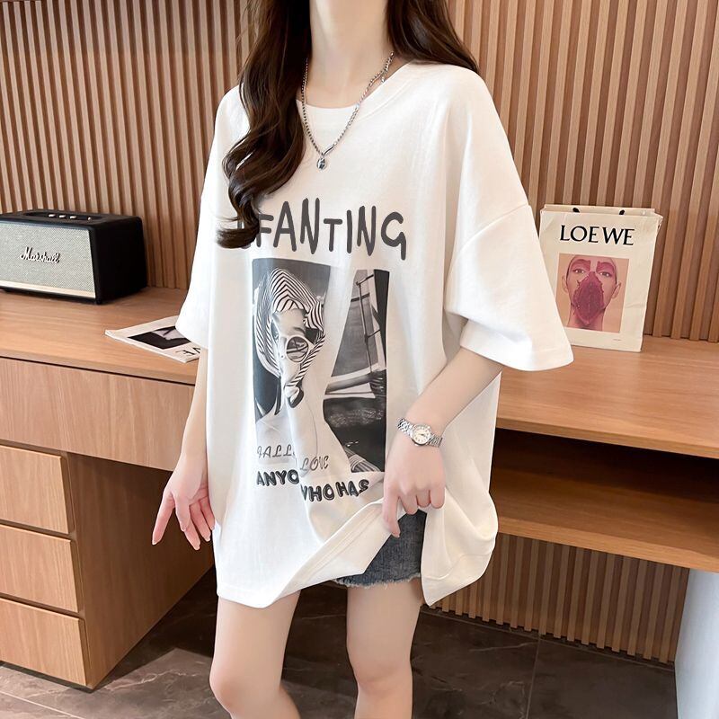 質感のいい 半袖 ラウンドネック Tシャツ ワンピース ＜S-8638＞
