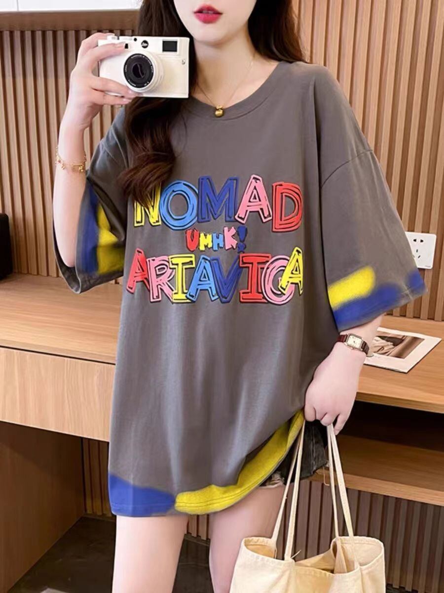 【半額！期間限定！！】着回し力抜群 個性派 ファッション プリント 3色選択 半袖Tシャツ＜S-8589＞