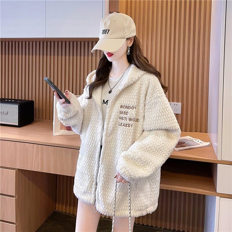 フード付き暖かいボアパーカー＜S-3856＞