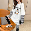 シンプル レイヤード風 ファッション プリント Tシャツ カットソー＜S-8131＞