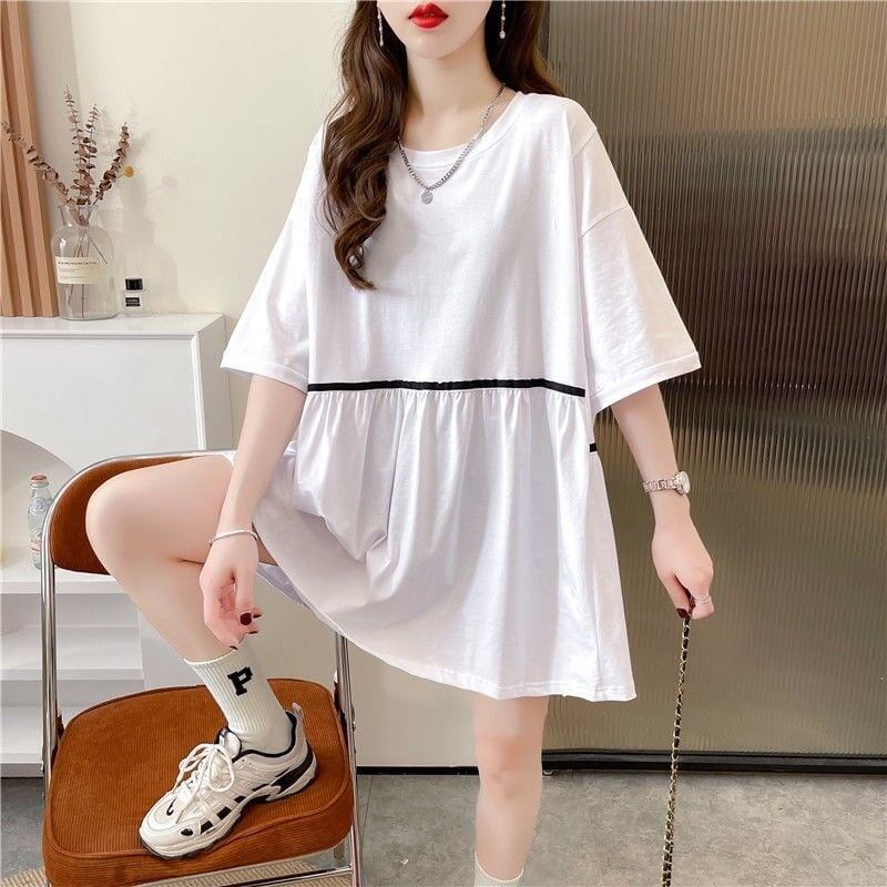 おすすめ スウィート ! 韓国系 ゆったりTシャツ半袖 全3色 <S-4943>