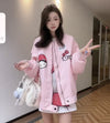大人可愛い  絶対欲しい 星柄ロゴ厚手ゆったりニットトップス全3色<S-4704> 好感度UP 全2色 ジャケット<S-10758>