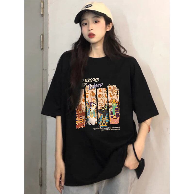 着回し力抜群 アバンギャルド 特別デザイン プリント全5色 半袖Tシャツ<S-8712>