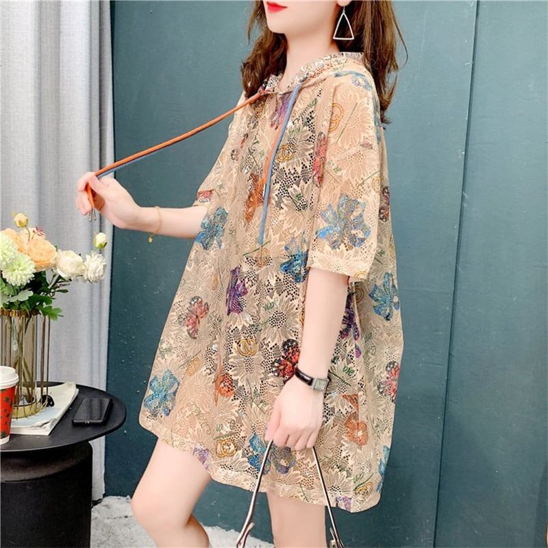 高級感溢れる プリント 知的で品の良い Tシャツ カットソー＜S-3239＞