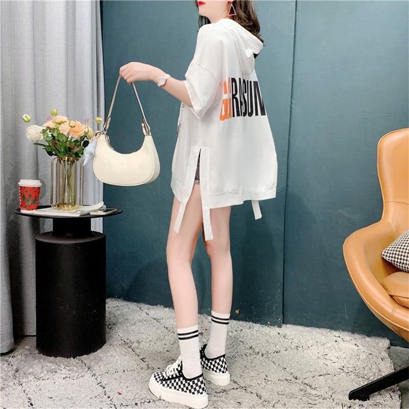 ゆったり感アップ 切り替え 美感いっぱい プリント Tシャツ カットソー＜S-3594＞