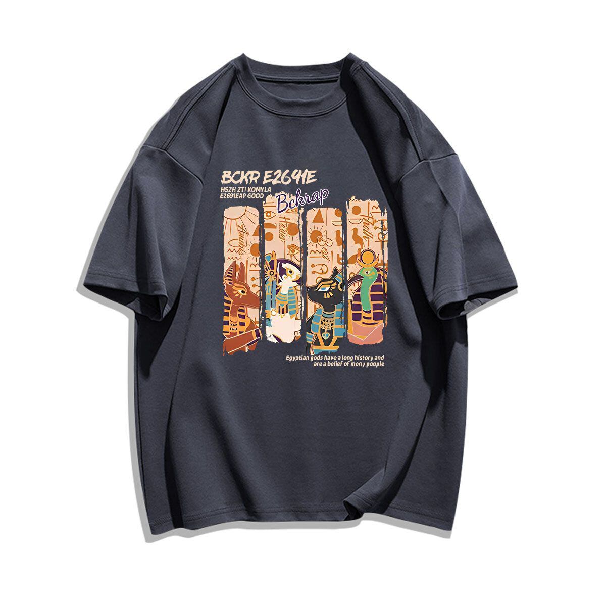 着回し力抜群 アバンギャルド 特別デザイン プリント全5色 半袖Tシャツ<S-8712>
