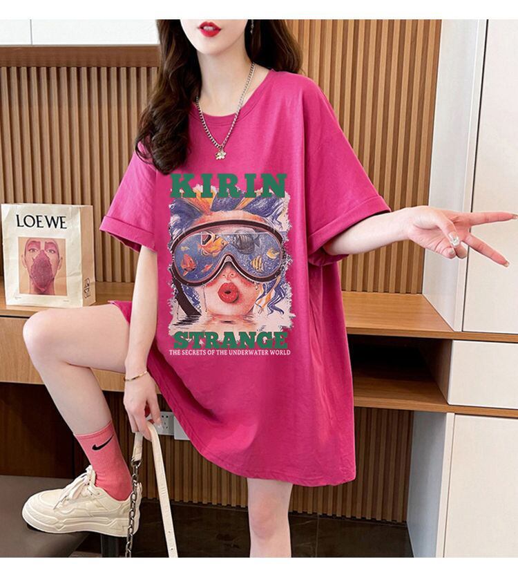 【半額！期間限定！！】話題沸騰中 カジュアル アバンギャルド プリント 3色選択 半袖Tシャツ＜S-8581＞