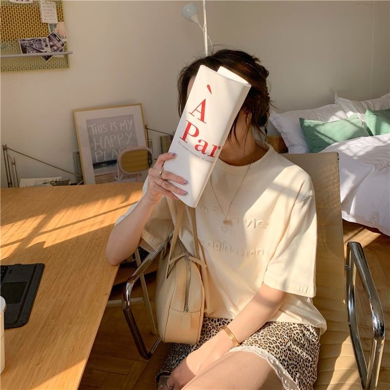 着心地抜群 アルファベット 女性力を高める Tシャツ カットソー＜S-3294＞