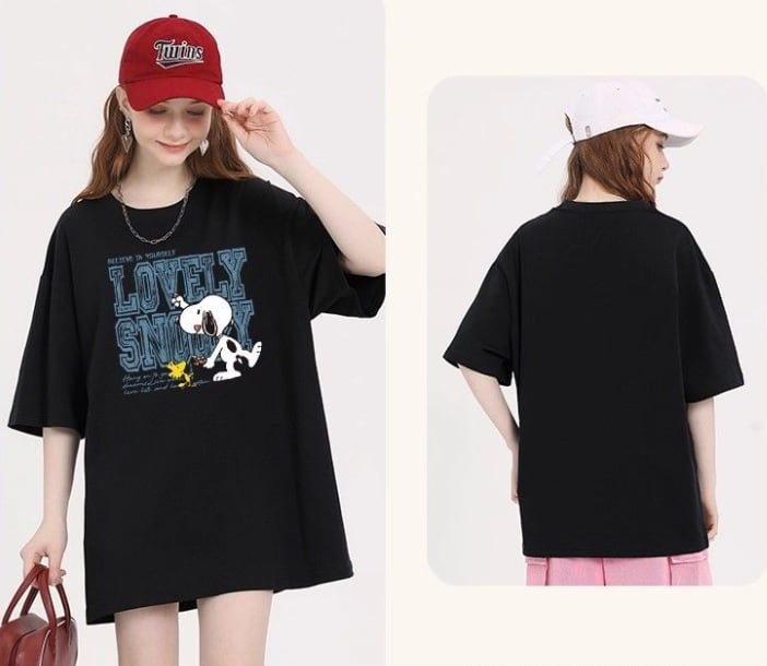 男女兼用 ルーズシルエット 半袖 Tシャツ <S-13136>
