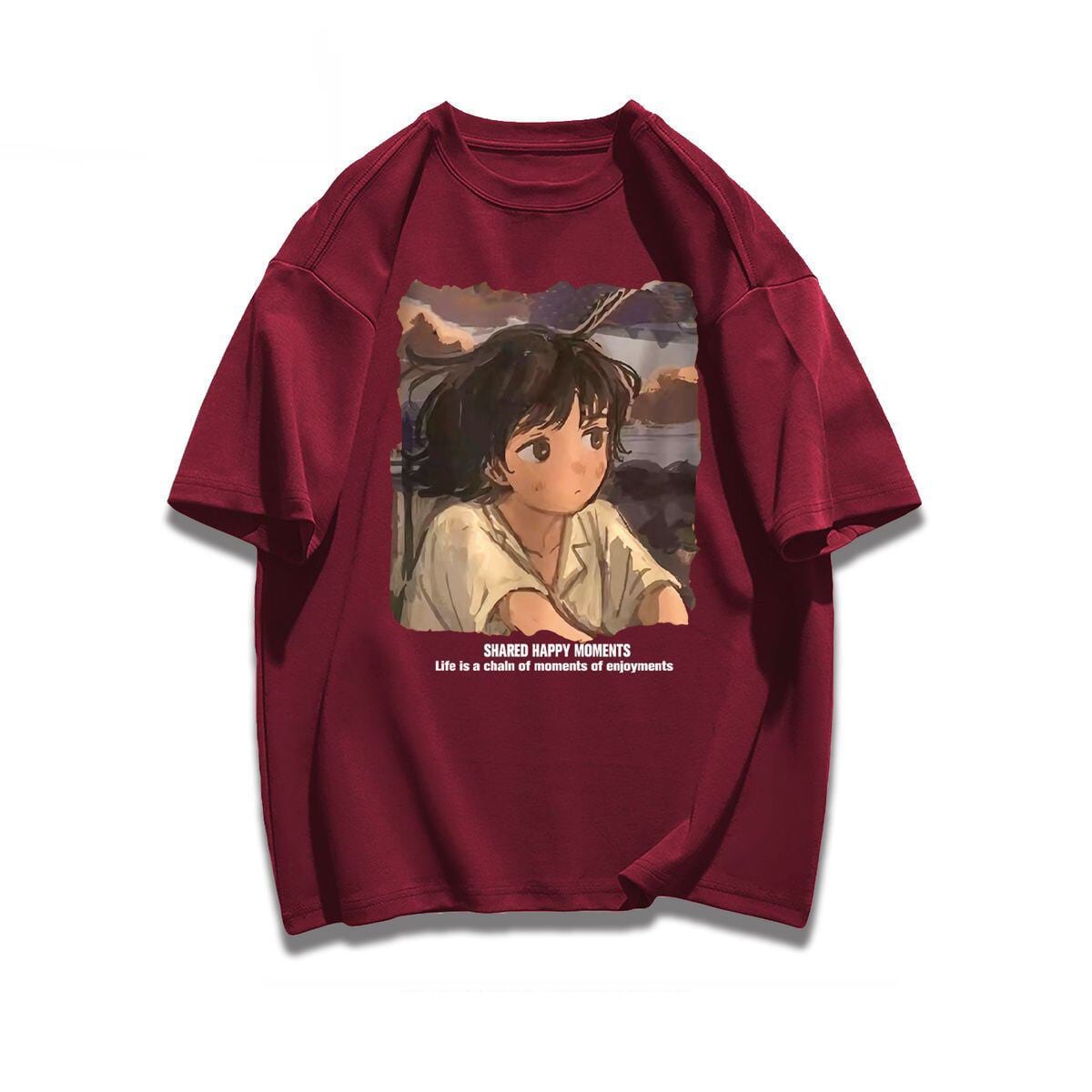 都市ファッショ デザイン オシャレ カジュアル プリント全5色 半袖Tシャツ<S-9258>
