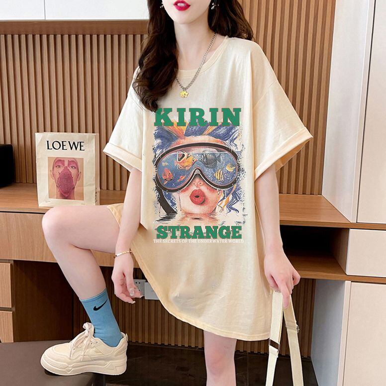 【半額！期間限定！！】話題沸騰中 カジュアル アバンギャルド プリント 3色選択 半袖Tシャツ＜S-8581＞