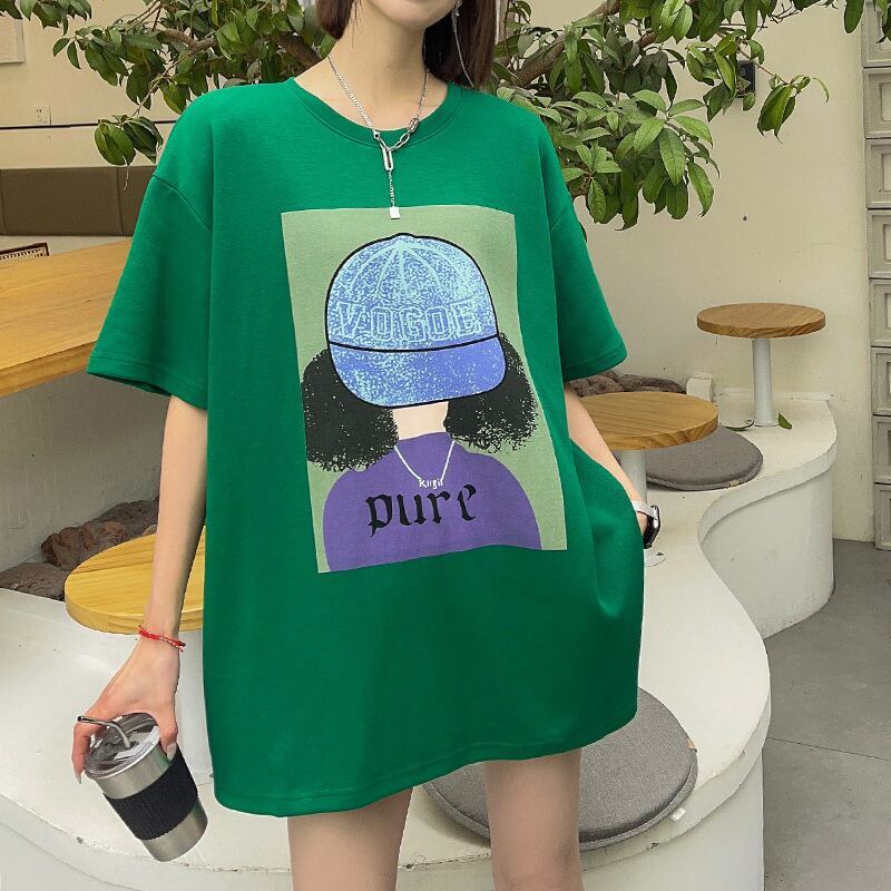 話題沸騰中 都市ファッショ 流行新作 オシャレ デザイン プリント全6色 半袖Tシャツ<S-9108>