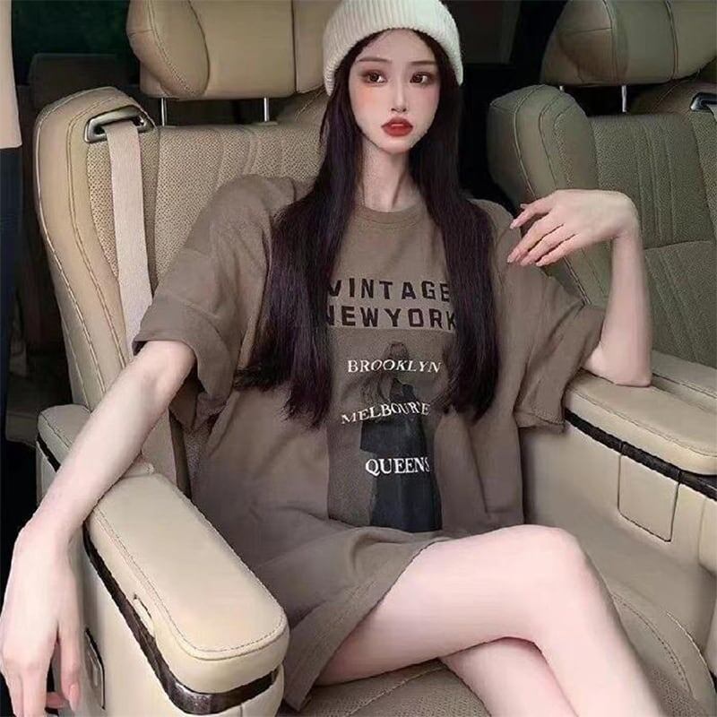 レトロ プリント オシャレ度満点 Tシャツ カットソー＜S-3309＞