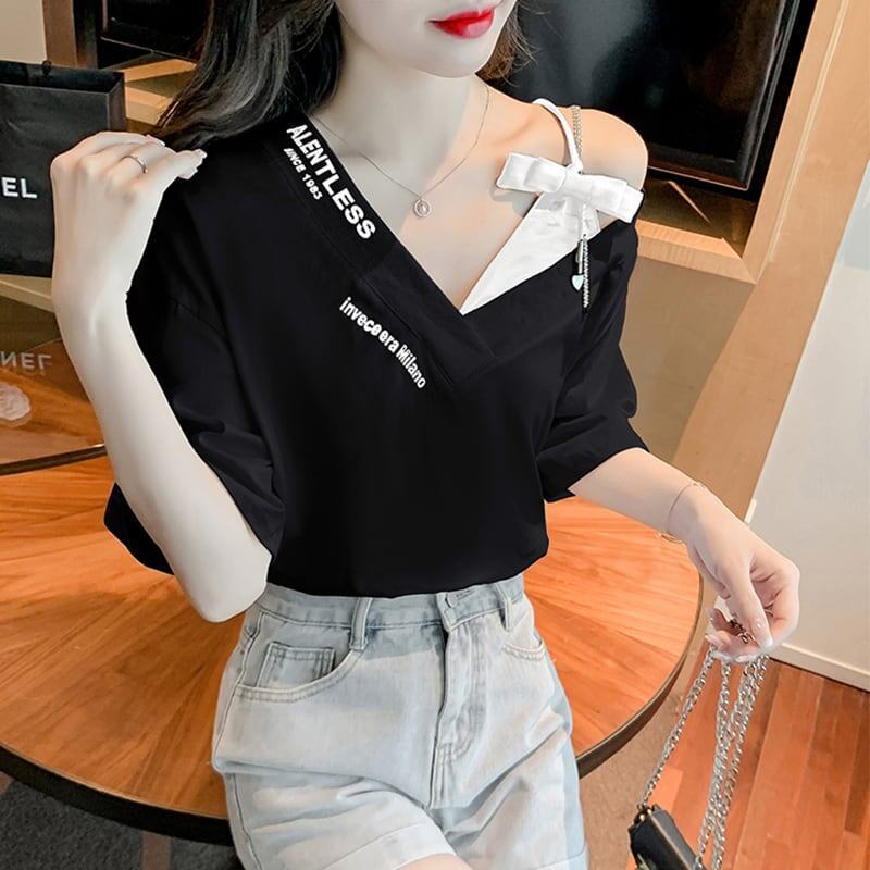 美人度アップ 3色選択可 チャーミング Tシャツ カットソー＜S-3267＞