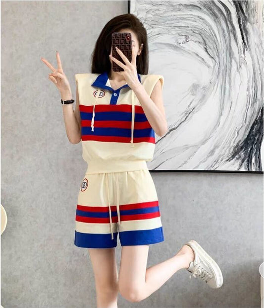大活躍 シンプル ファッション 上品 ブラウスⅹパンツセット<S-6624>