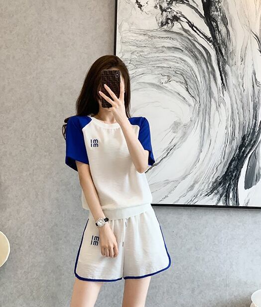 好感度UP カジュアル 絶対欲しい 全2色 半袖 Tシャツ ショートパンツ セットアップ ＜S-8938＞