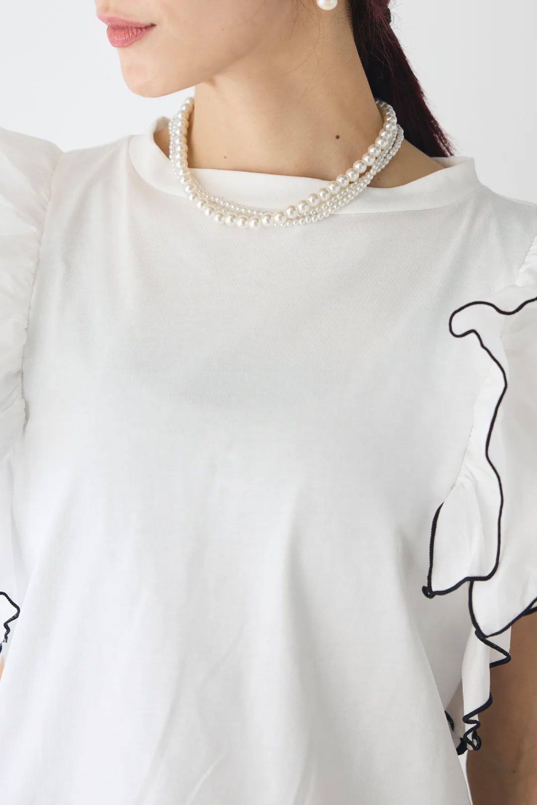 美人度アップ 早い者勝ち 大人可愛い カジュアル 共2色 Tシャツ<S-12149>