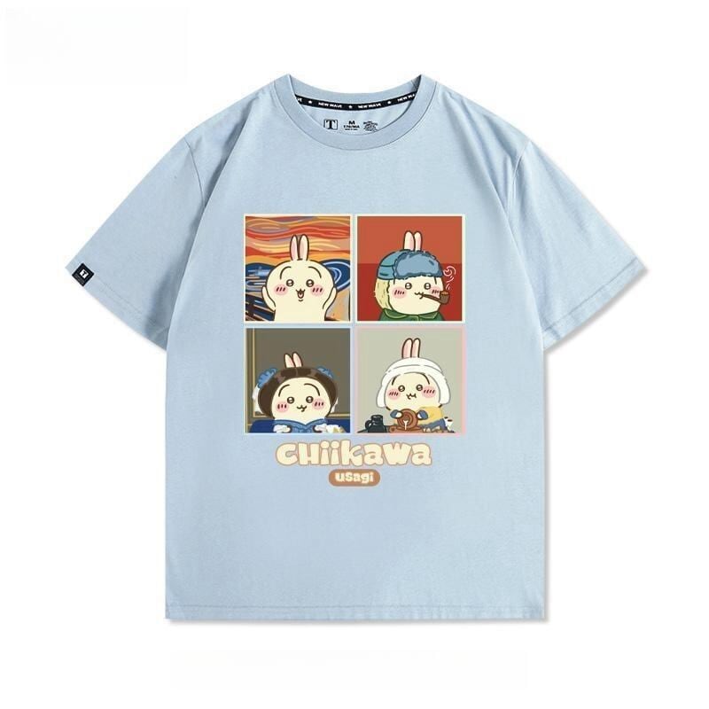 ベストセラーアイテム！ カジュアルプリント全5色 早い者勝ち 半袖Tシャツ 男女兼用<S-9124>