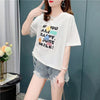 個性的なデザイン 切り替え 一目惚れ プリント Tシャツ カットソー＜S-3671＞