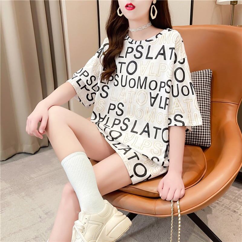 スタイリッシュ プリント 一目惚れ Tシャツ カットソー＜S-3307＞