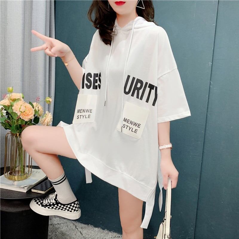 ゆったり感アップ 切り替え 美感いっぱい プリント Tシャツ カットソー＜S-3594＞