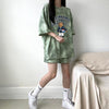 夏に嬉しい機能付き 全5色 軽くて涼しくて可愛い！ 半袖 Tシャツ ショートパンツ セットアップ ＜S-9269＞