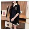 定番シンプル 切り替え カジュアル 半袖Ｔシャツⅹパンツセット全3色 <S-8267>