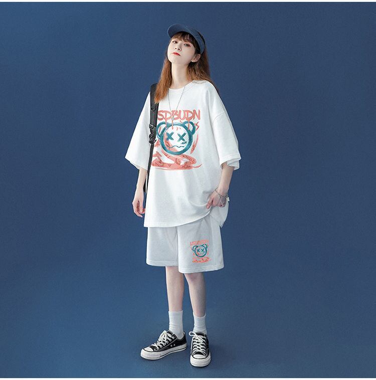 早い者勝ち  半袖Ｔシャツⅹパンツセット全4色 男女兼用<S-6554>