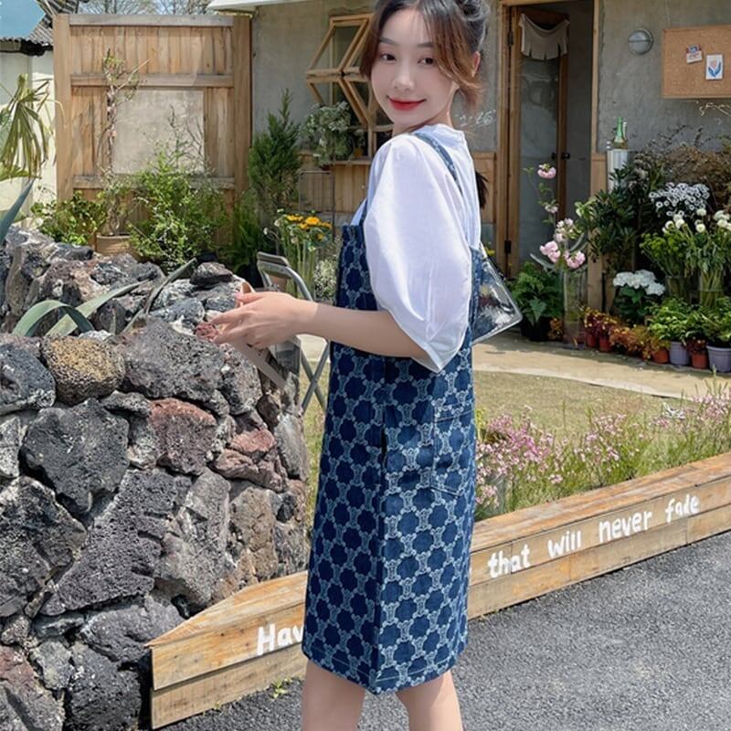 着心地抜群 切り替え 女性力を高める プリント ワンピース＜S-3202＞