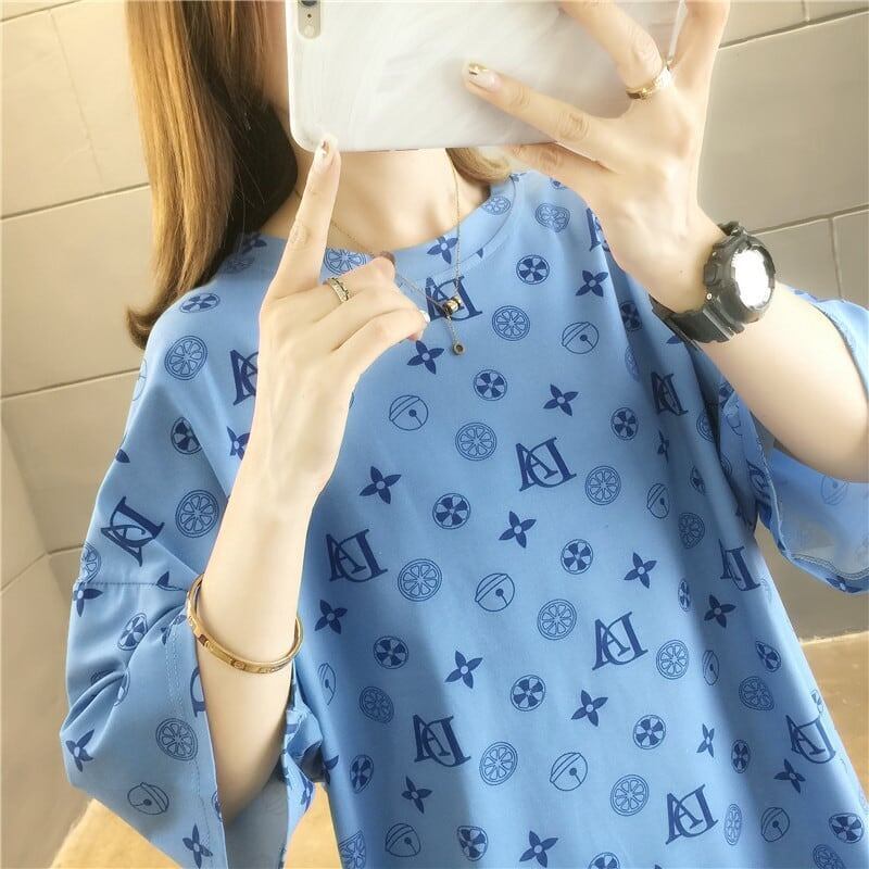 高級感溢れる プリント 美感いっぱい Tシャツ カットソー＜S-3316＞