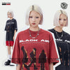 タイドブランド  アメリカンストリート レトロフレームプリントTシャツ<S-2905>