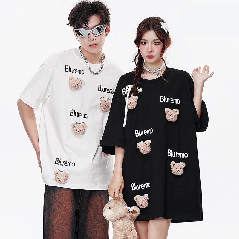 期間限定 ファッション 着回し力抜群 ゆったり 男女兼用 全3色 半袖Tシャツ＜S-9065＞