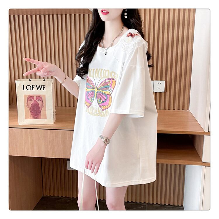 話題沸騰中 プリント ロゴ ゆったり 3色半袖Tシャツ＜S-8316＞