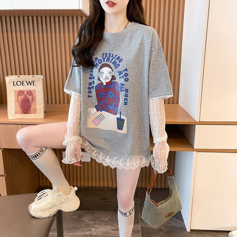 美人度アップ 絶対流行 今季マストバイ 早い者勝ち カジュアル Tシャツ<S-11701>