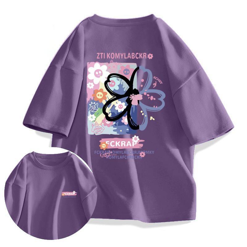 今季マストバイ ルーズ カジュアル プリント全6色 半袖Tシャツ<S-8850>