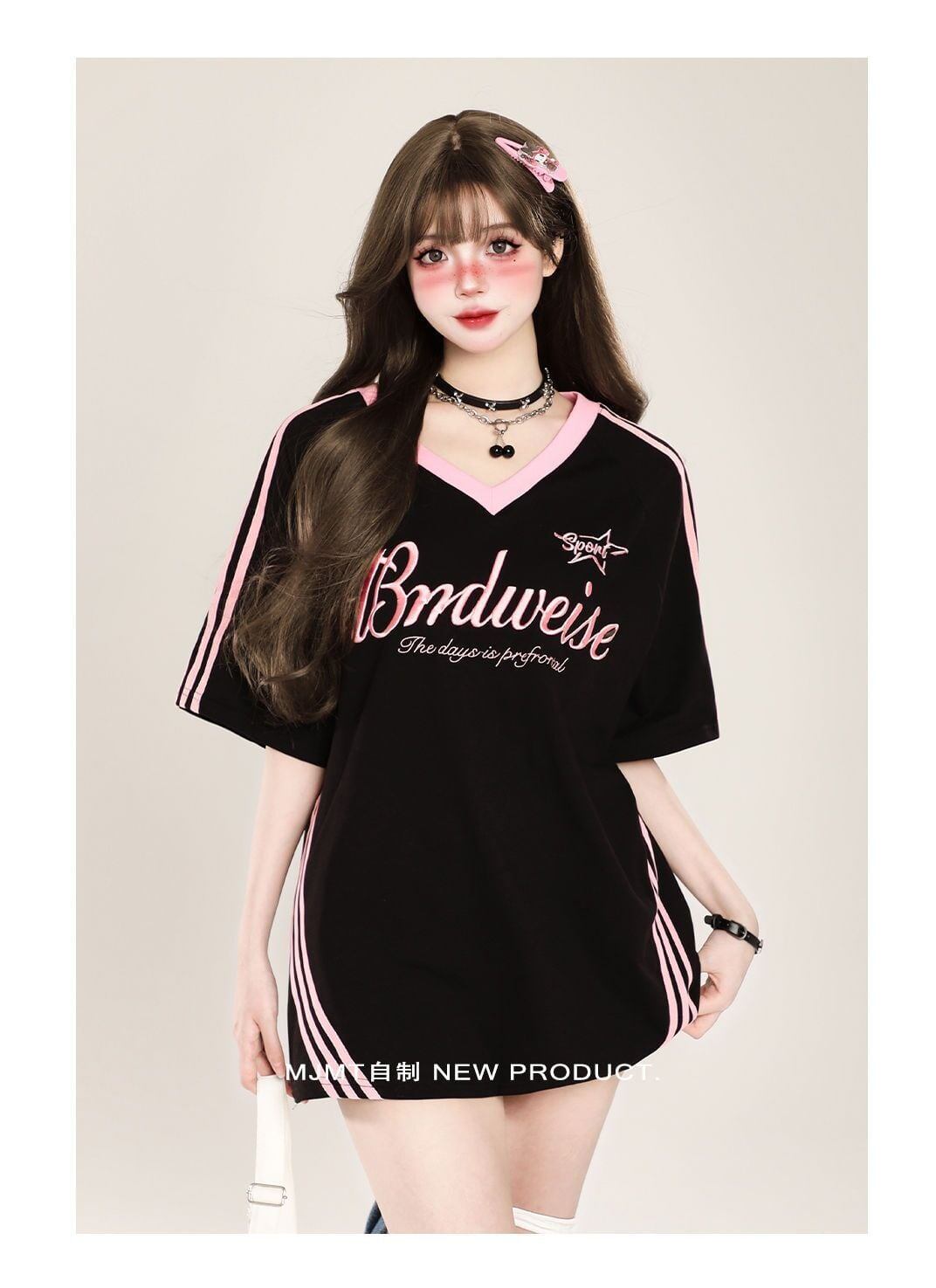 絶対欲しい アバンギャルド おしゃれ度高め プリント全2色 半袖Tシャツ<S-9244>