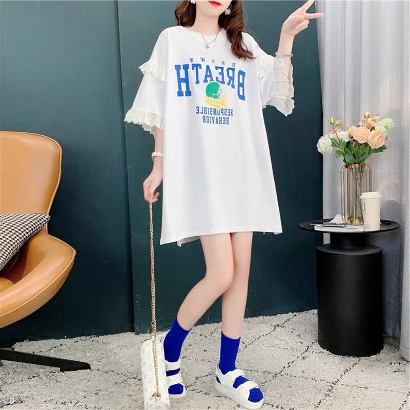話題沸騰中 ビッグロゴ プリント ゆったり 半袖Tシャツ 全3色＜S-8252＞